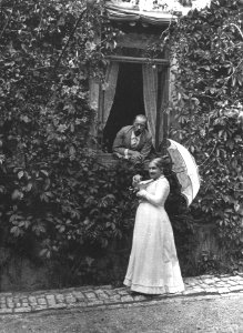Der Schriftsteller Ernst von Wildenbruch und seine Frau Karolina Maria um 1901