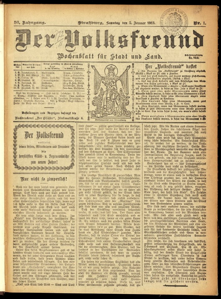 Der Volksfreund-5 janvier 1913