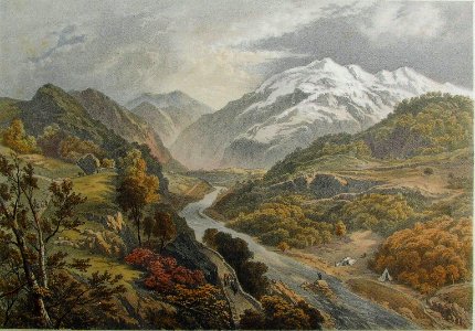Derwent River and Borrowdale by TA Picken after JB Pyne