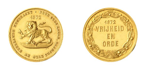 Derde eeuwfeest der inneming van Den Briel door de watergeuzen en begin van de Nederlandse onafhankelijkheid, 1 april 1872, objectnr PA 1895