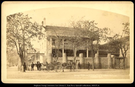 Deseret News and tithing office buildings, Salt Lake C.R. Savage, Photo. photo