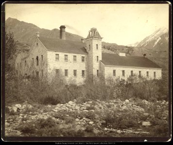 Deseret Paper Mill, Mouth of Cottonwood Canon Utah. C.R. Savage, Photo.