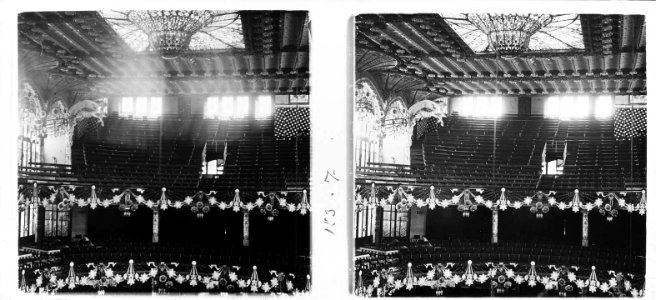 Des de l'escenari del Palau de la Música de Barcelona