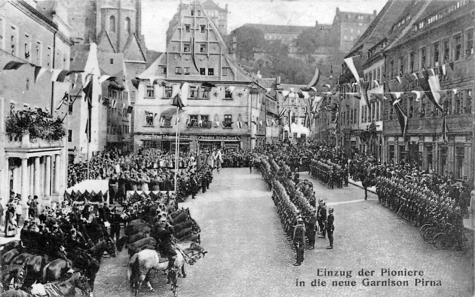 Desfile de la guarnición bella época Pirna