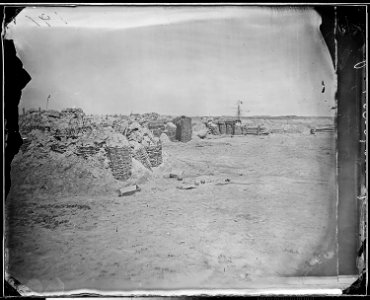 Deserted lines in front of Petersburg, Va., 1865 - NARA - 524610 photo