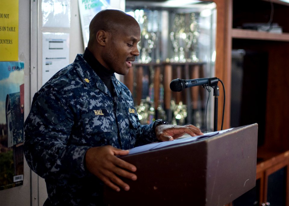 Dr. Martin Luther King Jr. Celebration aboard USS Bonhomme Richard (LHD 6) 170127-N-WF272-074