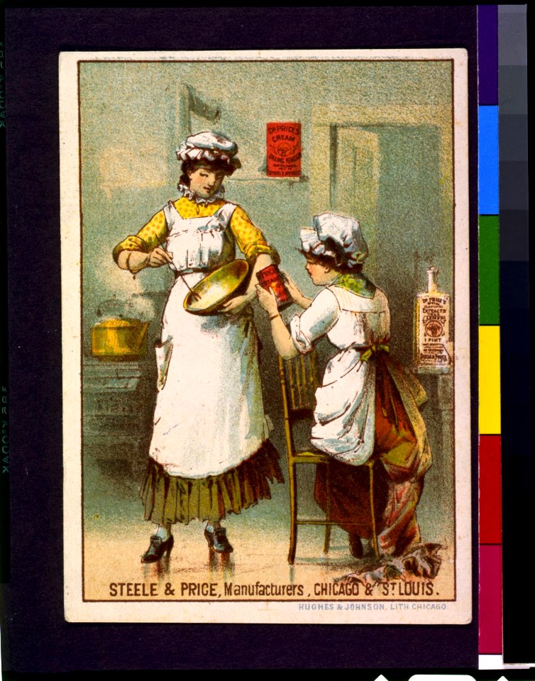 Dr. Price's cream baking powder Steele & Price, manufacturers, Chicago & St. Louis - - Hughes & Johnson, lith., Chicago. LCCN93504453