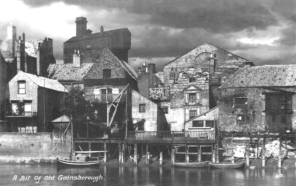 Gainsborough, River Trent wharf 1915