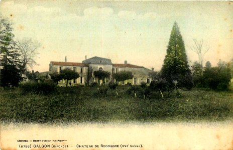 Galgon - château de Recougne 1