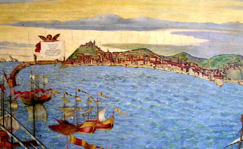 Galleria delle carte Geografiche - Musei Vaticani - particolare della veduta di Ancona
