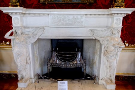 Gallery fireplace, design by Robert Adam - Harewood House - West Yorkshire, England - DSC01966 photo