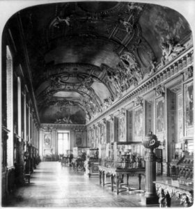 Gallery d'Apollon in the Louvre, Paris, France, ca. 1901