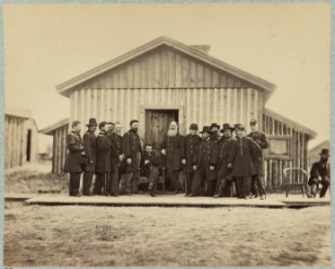 General U. S. Grant and staff, City Point, Va., winter (March) of 1865 LCCN2013647590