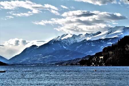 Nature panorama cold photo