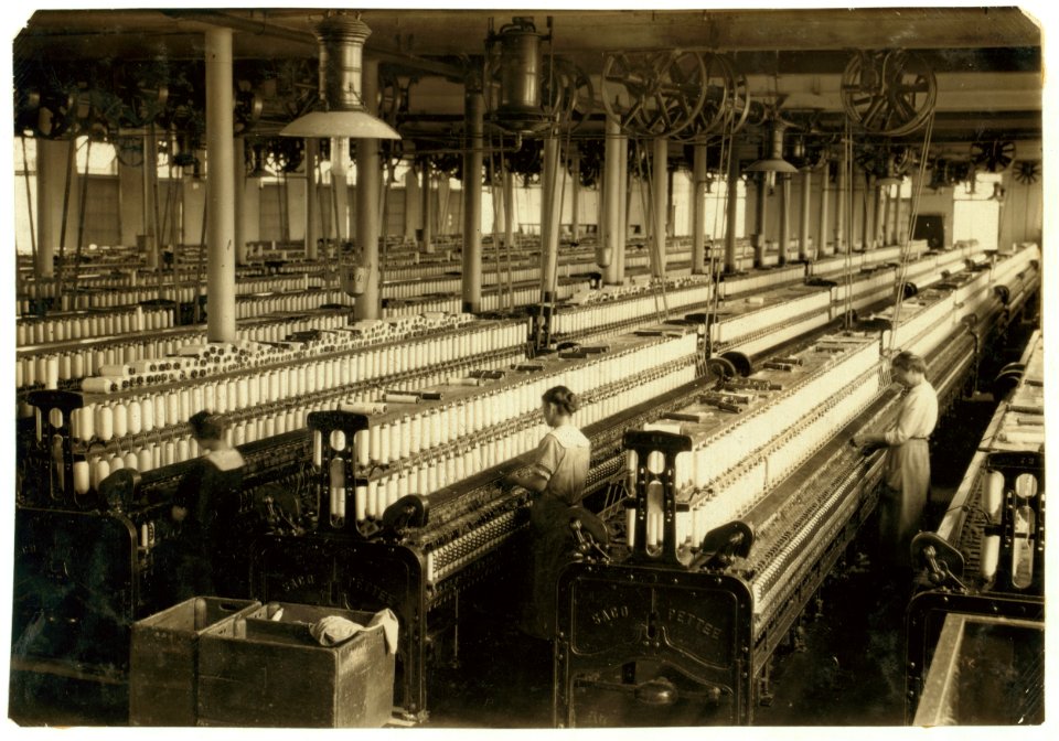 General View of -2 Spinning Room in Indian Orchard Cotton Mill, Indian Orchard, Mass. LOC cph.3b01110