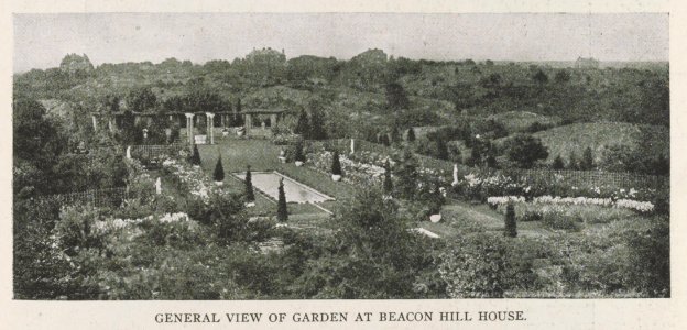 General view of garden at Beacon Hill House, Newport residence of Arthur Curtis James, Esq. Olmsted Brothers, Landscape Architects LCCN2013648785 photo