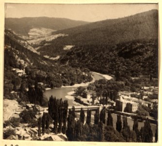General view of Borzhom from Torskii plateau