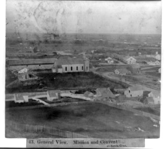 General view - mission and convent at Santa Cruz LCCN2002720114