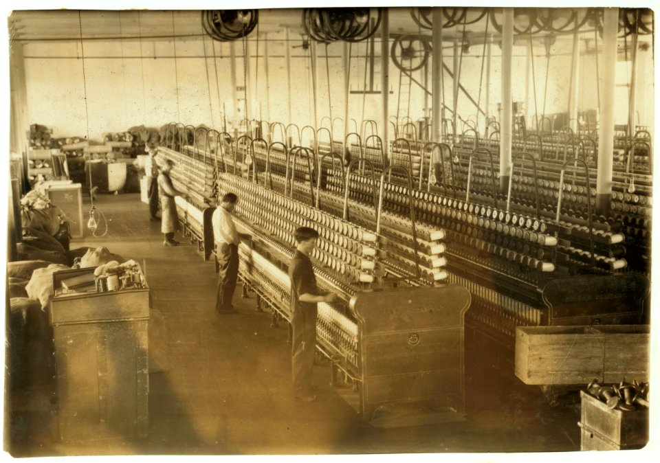General View of Spooling Room. LOC nclc.03099