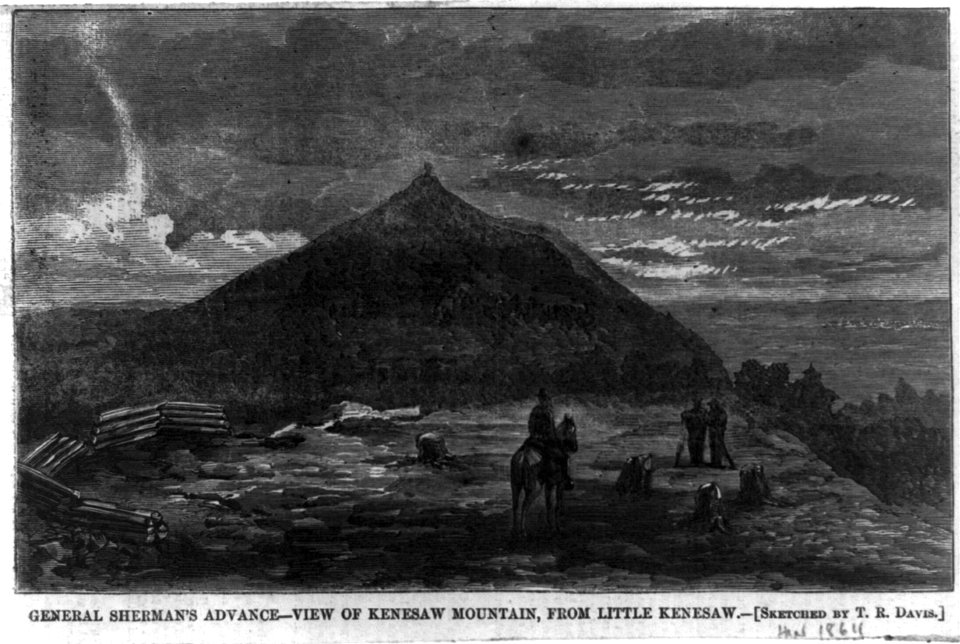 General Sherman's advance - view of Kenesaw Mountain, from Little Kenesaw LCCN2002711252