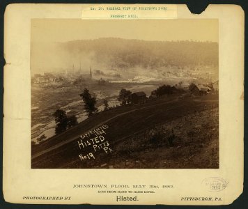 General view of Johnstown from Prospect Hill, Johnstown Flood, May 31st, 1889 LCCN89713375