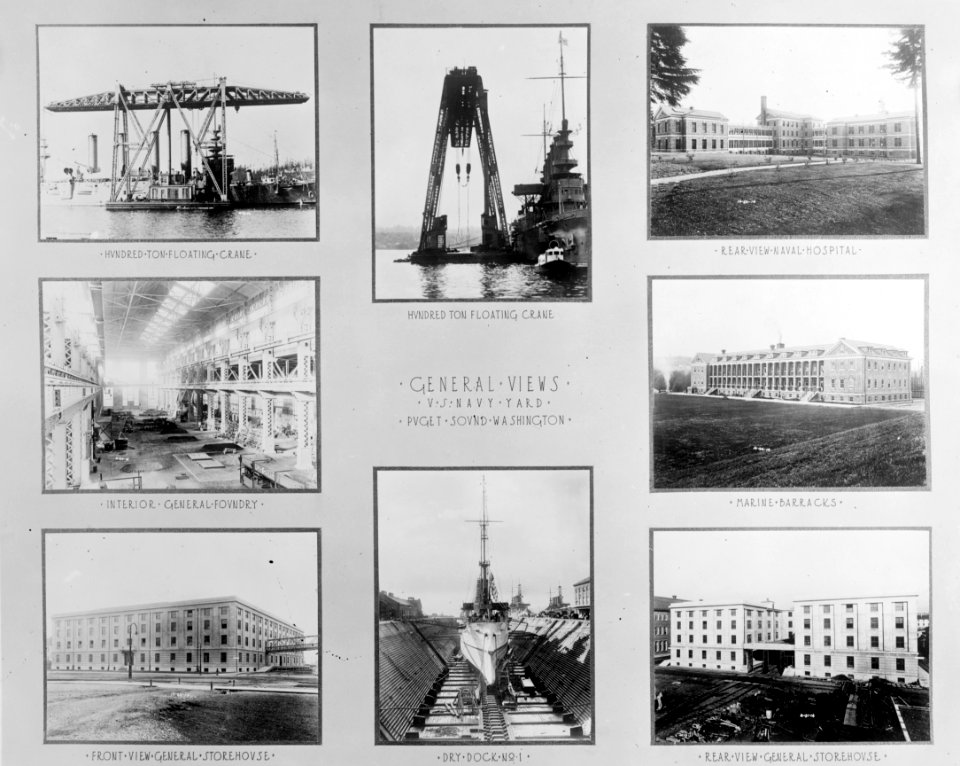 General views Puget Sound Navy Yard c1910