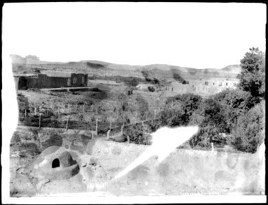 General view of the Pueblo of Isleta, New Mexico, ca.1898 (CHS-4559)