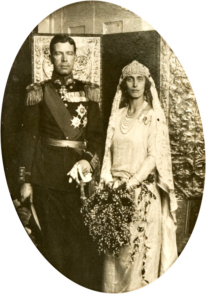 Gustaf VI Adolf of Sweden and Lady Louise Mountbatten
