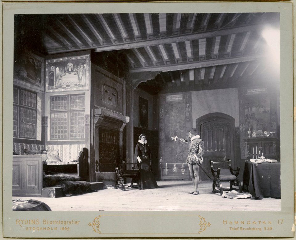 Gustaf Vasa, Svenska teatern 1899. Föreställningsbild - SMV - H10 057