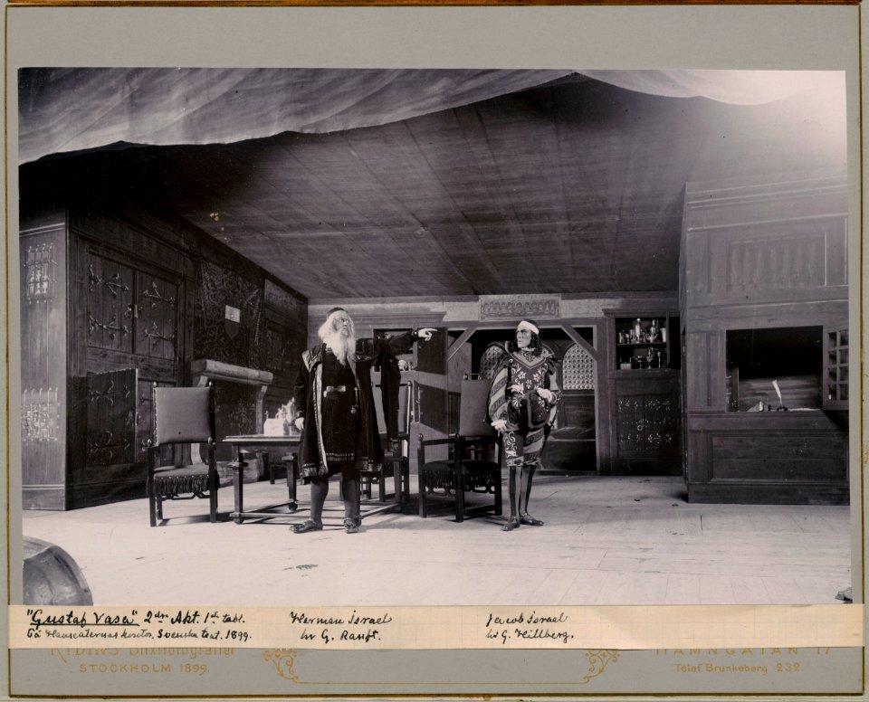 Gustaf Vasa, Svenska teatern 1899. Föreställningsbild - SMV - H10 055
