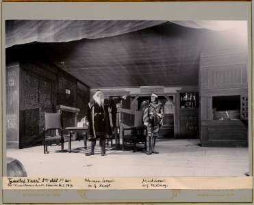 Gustaf Vasa, Svenska teatern 1899. Föreställningsbild - SMV - H10 055