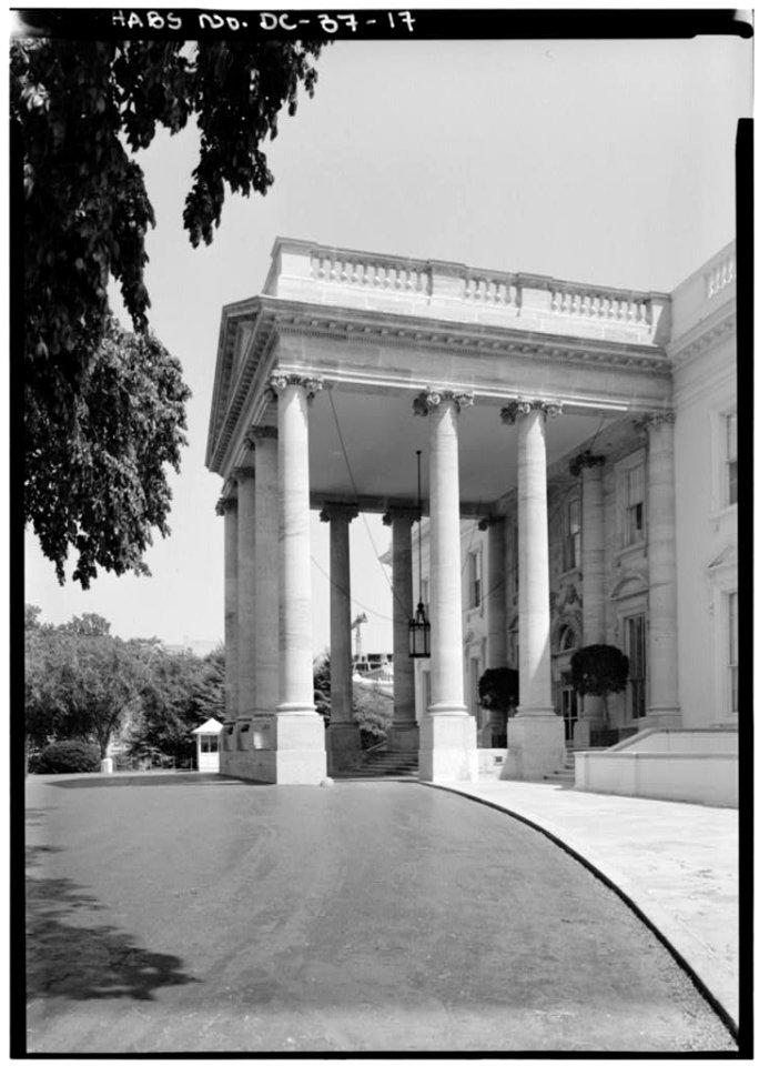 GENERAL VIEW OF WEST SIDE OF PORTICO
