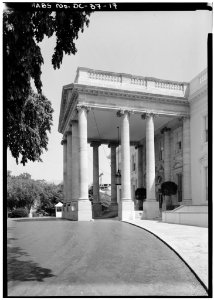GENERAL VIEW OF WEST SIDE OF PORTICO