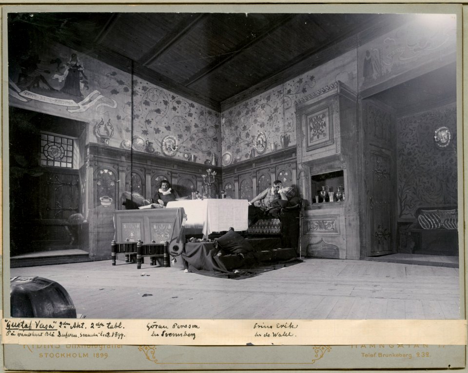 Gustaf Vasa, Svenska teatern 1899. Föreställningsbild - SMV - H10 058