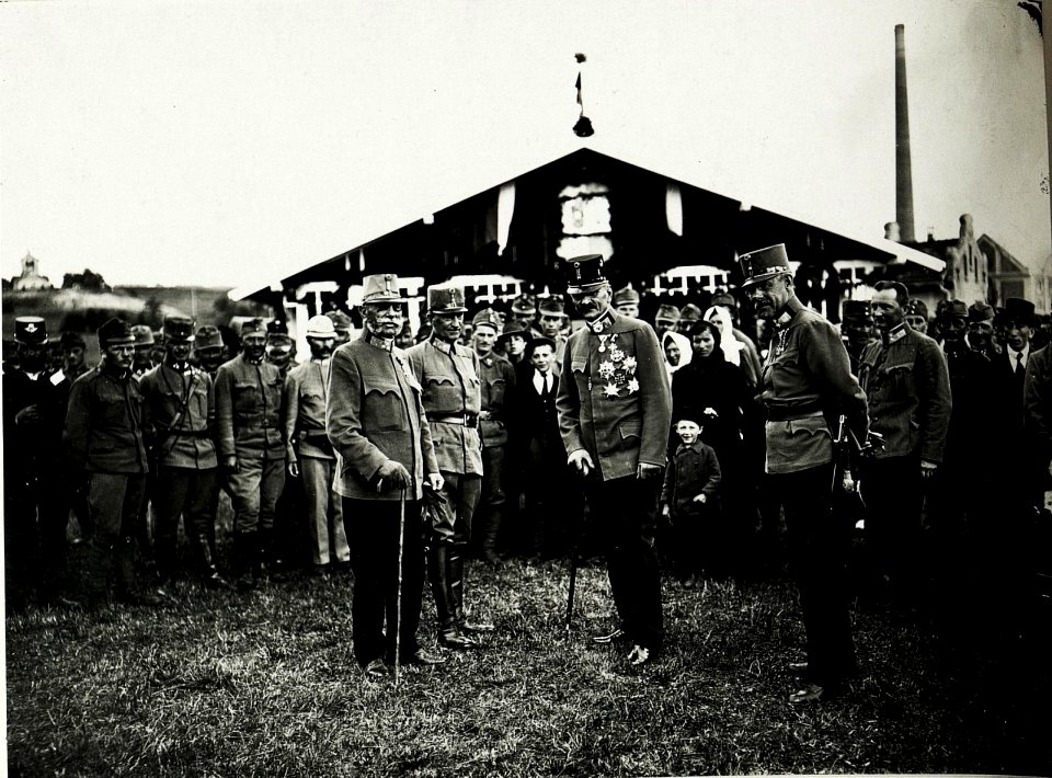 Generaloberst Karl von Tersztyansky von Nadas, Armeekommandant der 3. Armee bei einen Gartenfest in den Salinen in Kalusz, Juli 1917. (BildID 15591187)