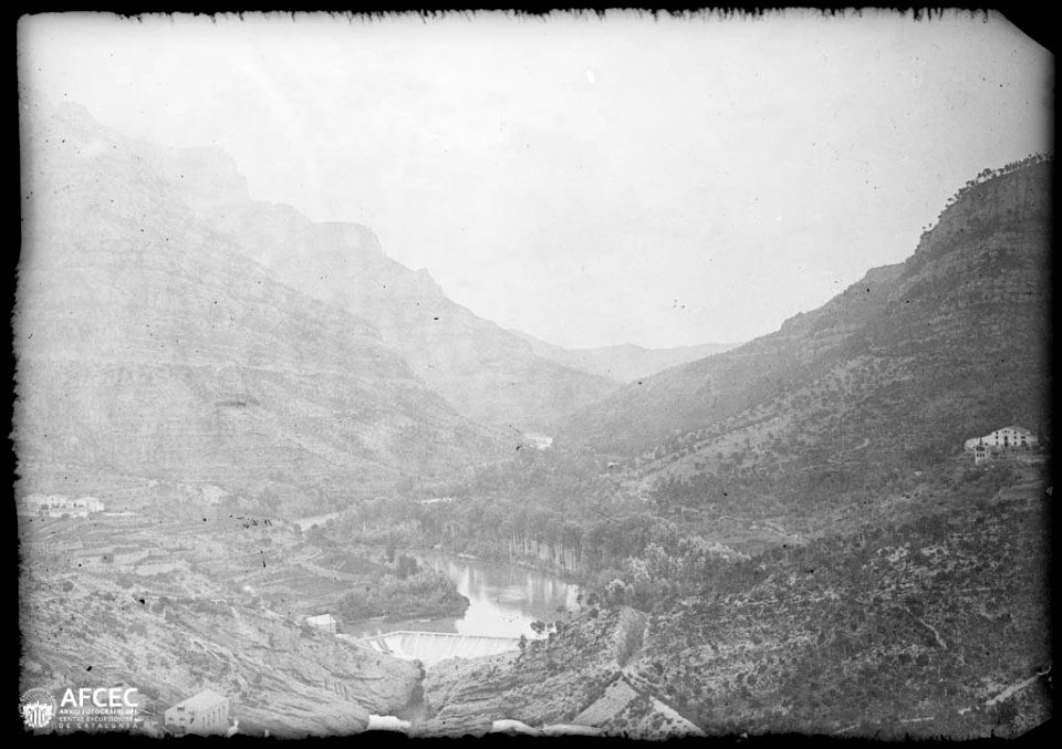 El riu Llobregat al seu pas pel balneari de La Puda de Montserrat