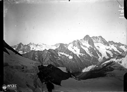 El Schreckhorn des del mirador de l'estació d'Eismeer