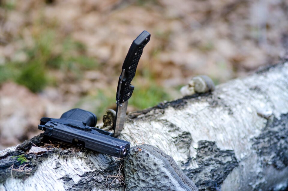 Trunk firearms knife