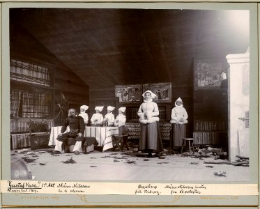 Gustaf Vasa, Svenska teatern 1899. Föreställningsbild - SMV - H10 054