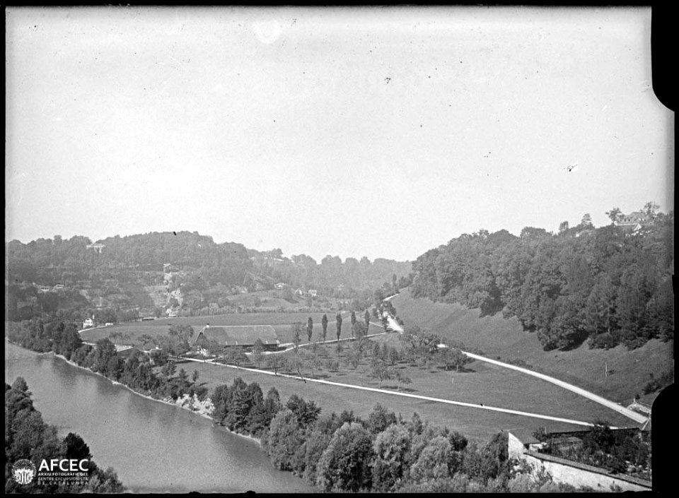 El Sarine al seu pas per Friburg