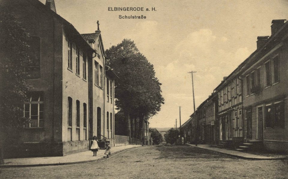 Elbingerode (Harz), Sachsen-Anhalt - Schulstraße (Zeno Ansichtskarten)