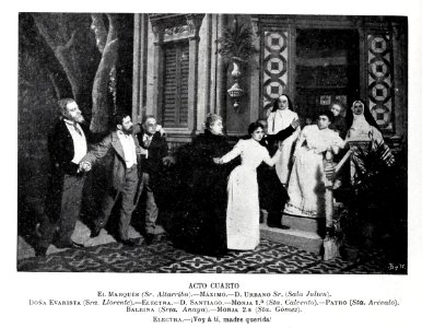 Electra, acto cuarto, de Franzen, Blanco y Negro, 09-02-1901