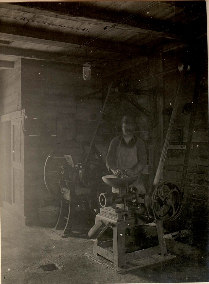 Elektrisch angetrieben Selcherei in raibl. Aufgenommen am 17. Mai 1916. (BildID 15476189)
