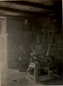 Elektrisch angetrieben Selcherei in raibl. Aufgenommen am 17. Mai 1916. (BildID 15476189)