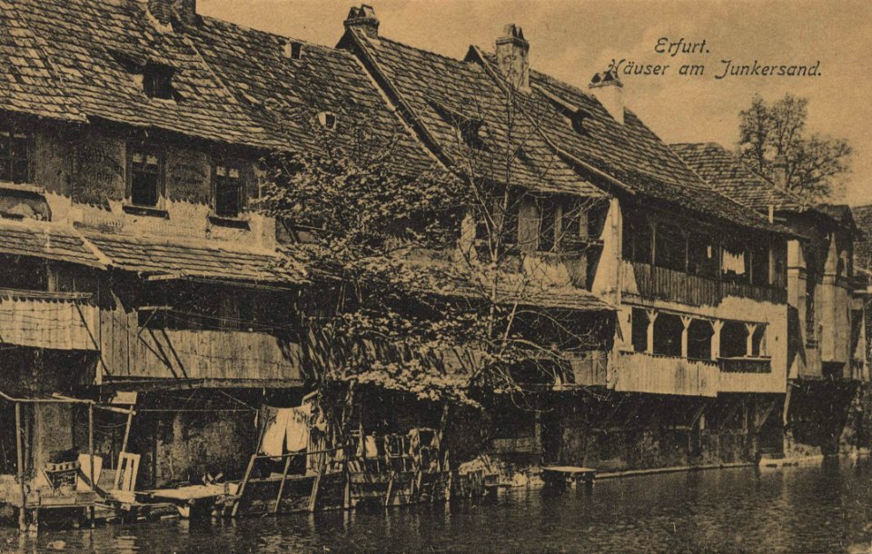 Erfurt, Thüringen - Häuser am Junkersand (Zeno Ansichtskarten)
