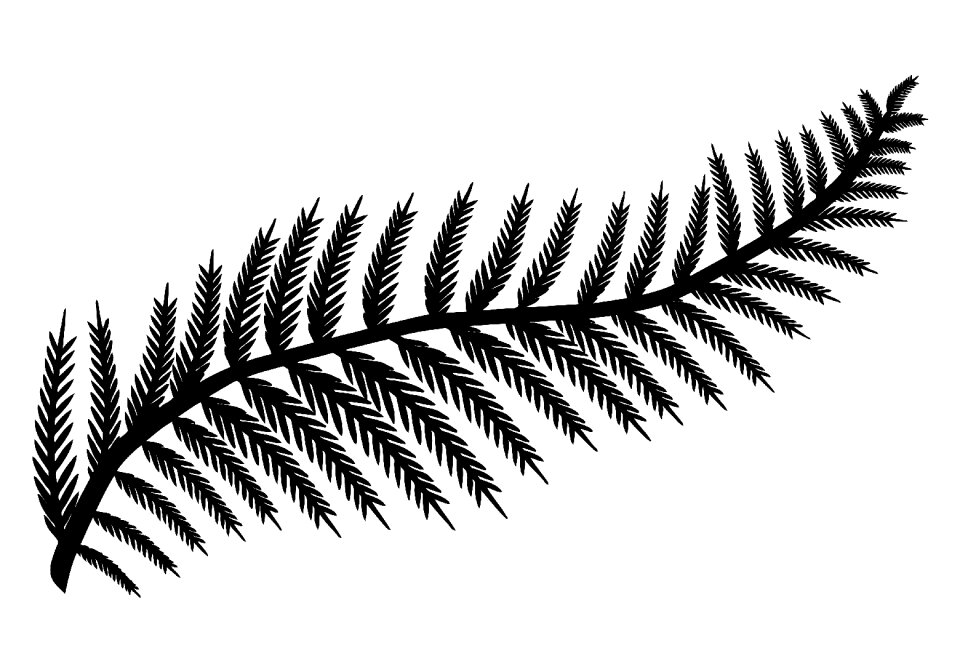 Foliage silhouette black