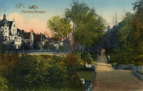 Erfurt, Thüringen - Pförtchenanlagen (Zeno Ansichtskarten)