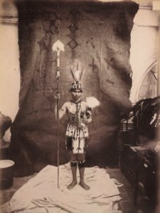 Ferrez, Marc - Atelier-Aufnahme des Indianerhäuptlings Cumbo de Ucayala (Zeno Fotografie)