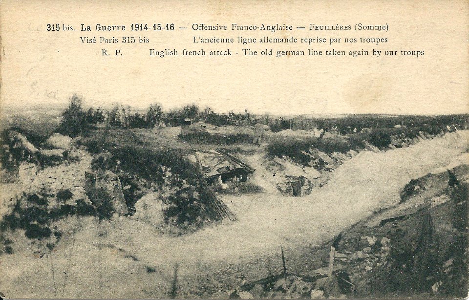 Feuillières-FR-80-tranchée reprise en 1916