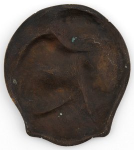 Feuille d'Etain Bruxelles Charité, plaquette by Jacques Marin (1877-1950), Belgium, Coins and Medals Department of the Royal Library of Belgium, 2N118 - 3 (verso)